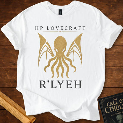 R'lyeh – HP Lovecraft Literary T-Shirt White