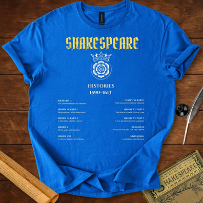 Shakespeare Histories 1590–1613 T-Shirt Royal