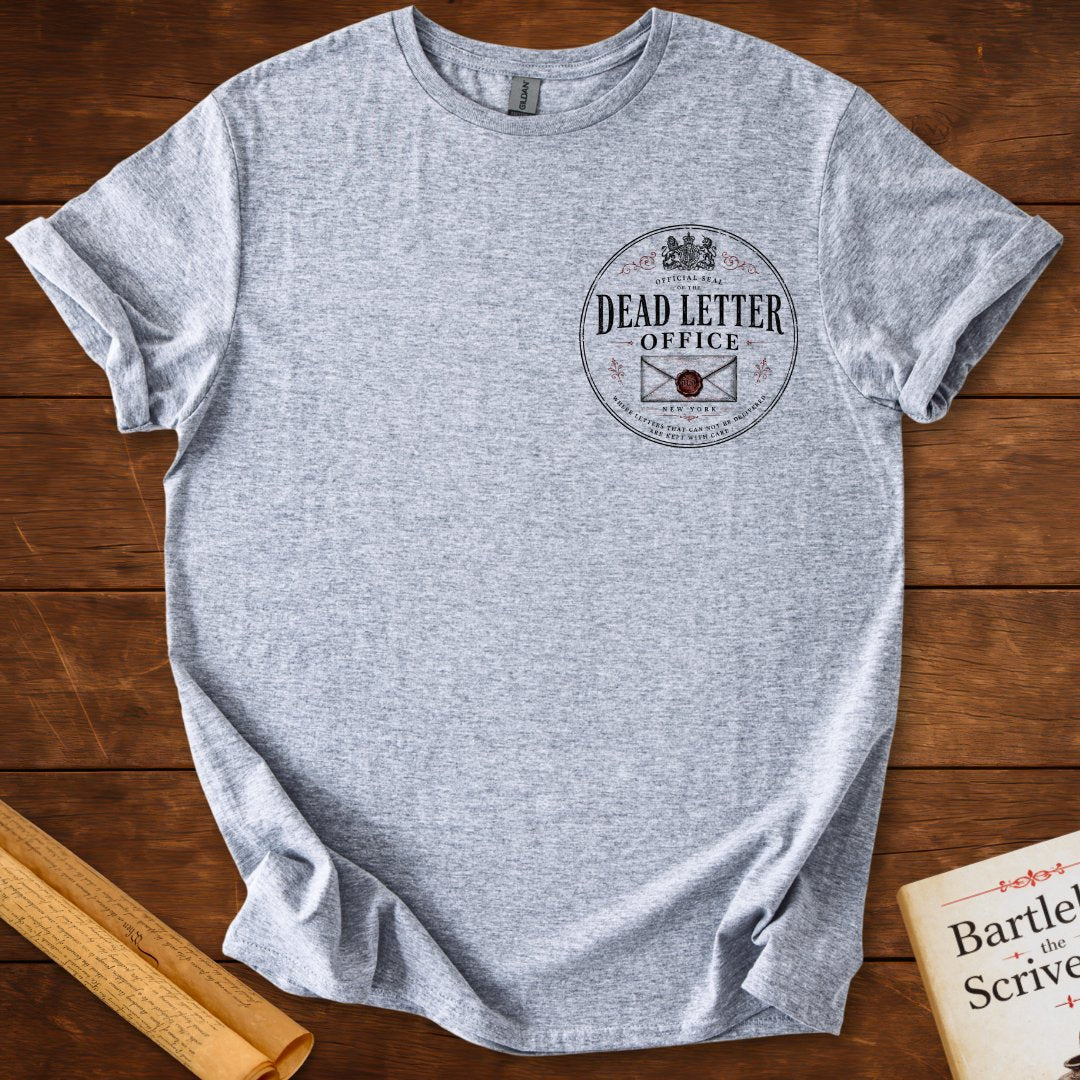 Dead Letter Office Official Seal Insignia Bartleby T-Shirt Sport Grey
