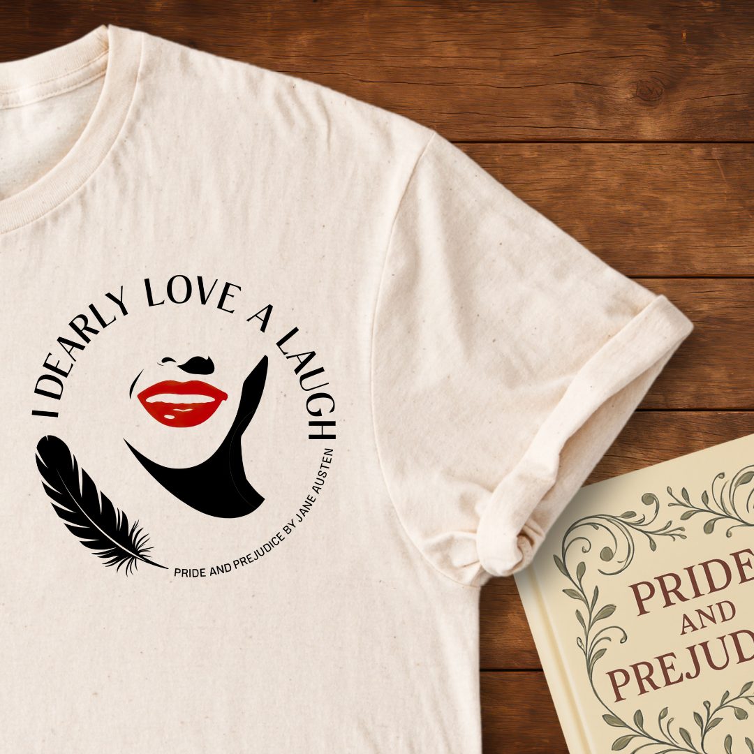 I Dearly Love a Laugh Circular Insignia T-Shirt