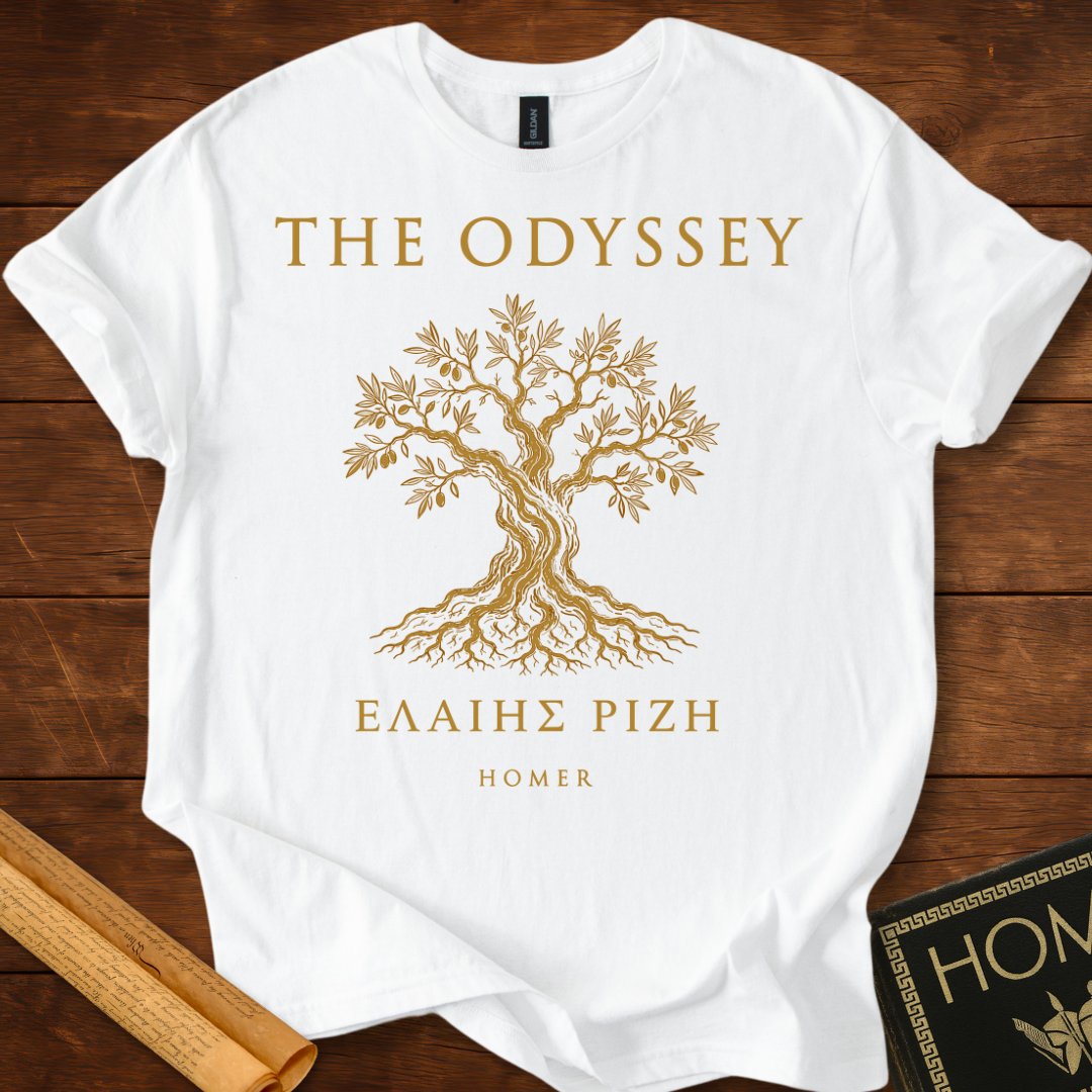 The Odyssey Olive Tree | Homer Greek Classic Lit T-Shirt