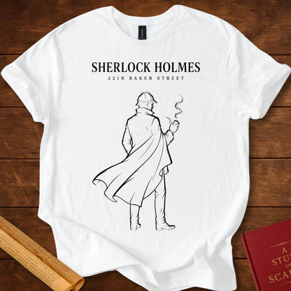 Sherlock Holmes 221B Baker Street Silhouette T-Shirt