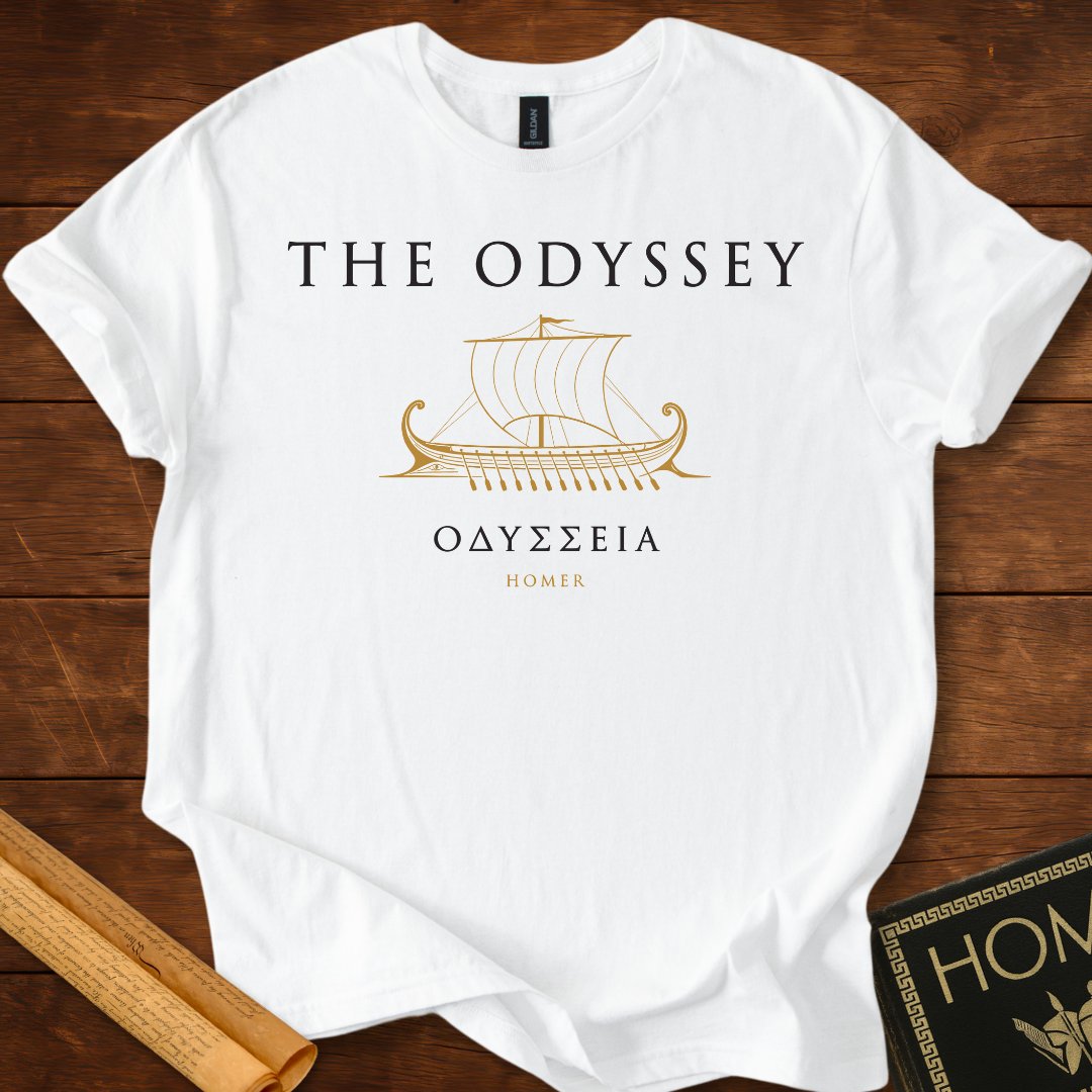 The Odyssey Ship | Greek Classic Homer Literary T-Shirt