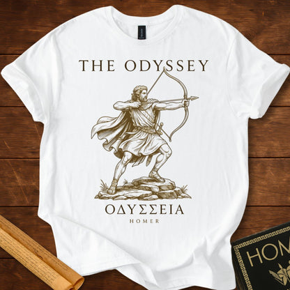 The Odyssey : Odysseus Drawing the Bow | Greek Classic Homer T-Shirt