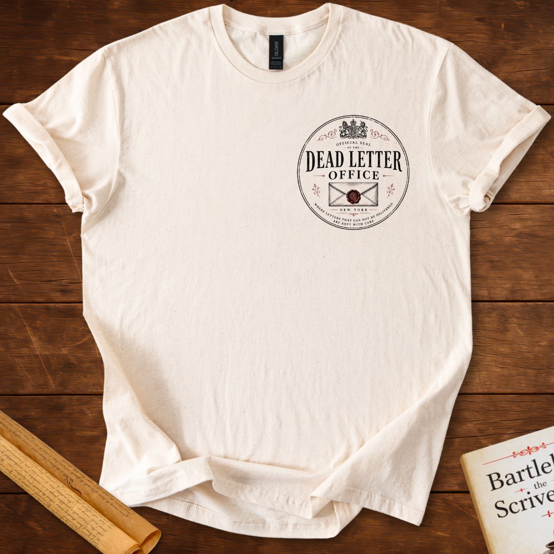Dead Letter Office Official Seal Insignia Bartleby T-Shirt Natural