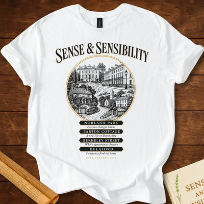 Sense and Sensibility Literary Locations T-Shirt