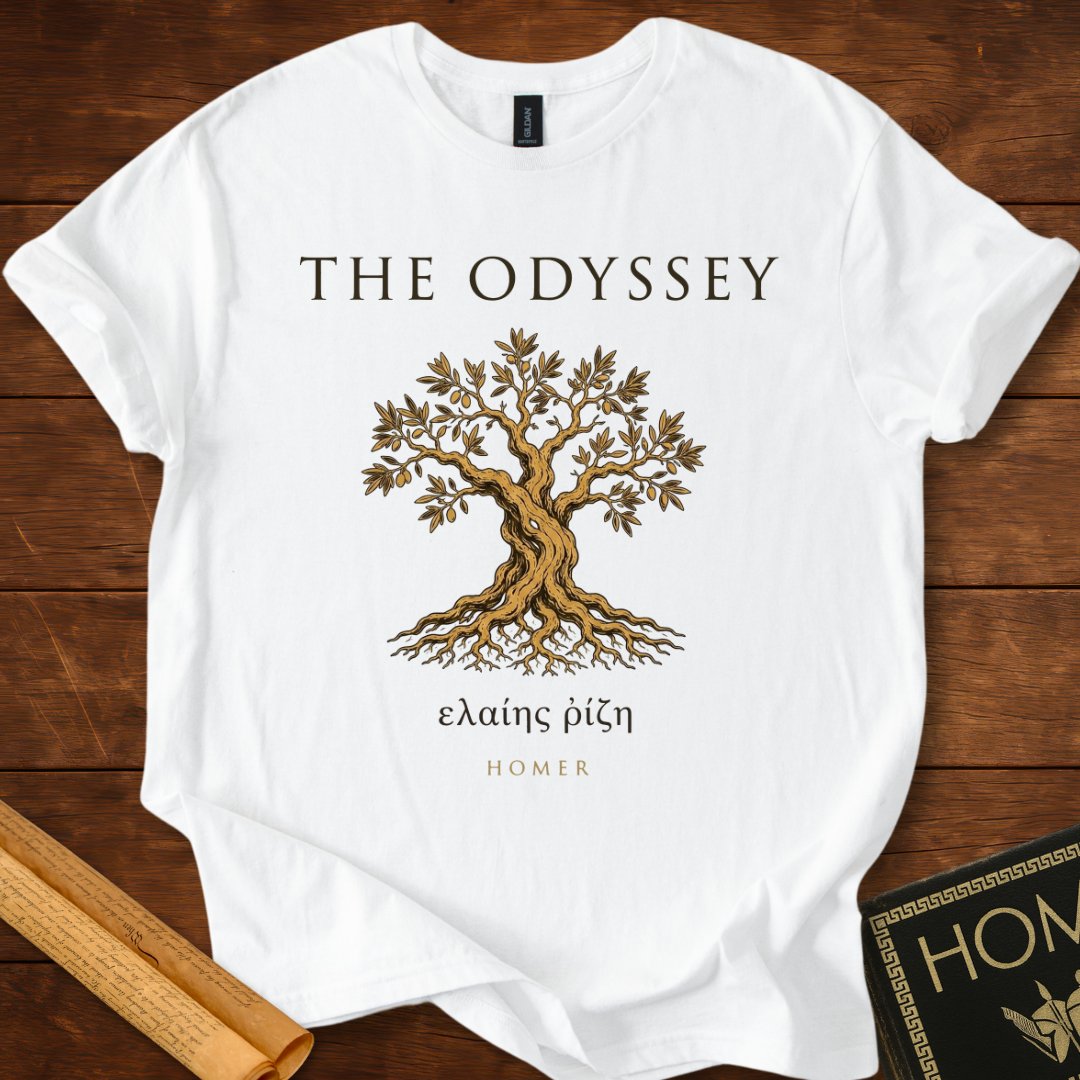 The Odyssey Olive Tree | Homer Greek Classic Lit T-Shirt