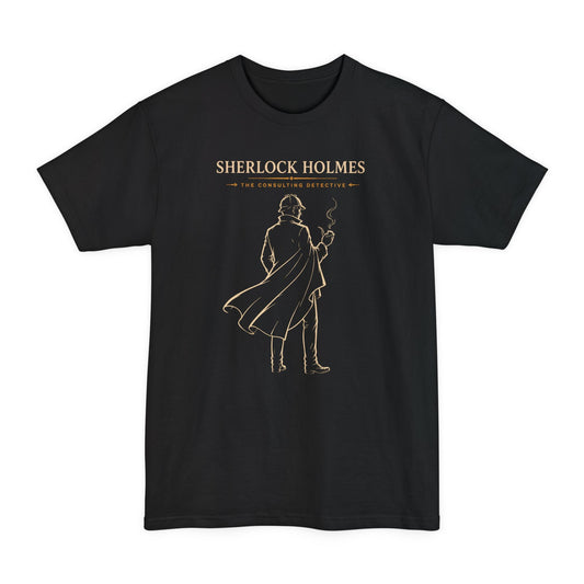 Sherlock Holmes – The Consulting Detective (Silhouette) Tall Version T-Shirt Black