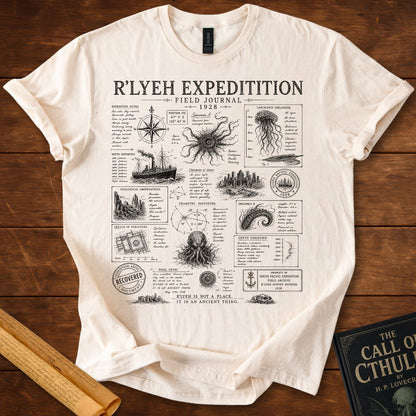 Cthulhu Field Journal 1928 – R'lyeh Expedition T-Shirt
