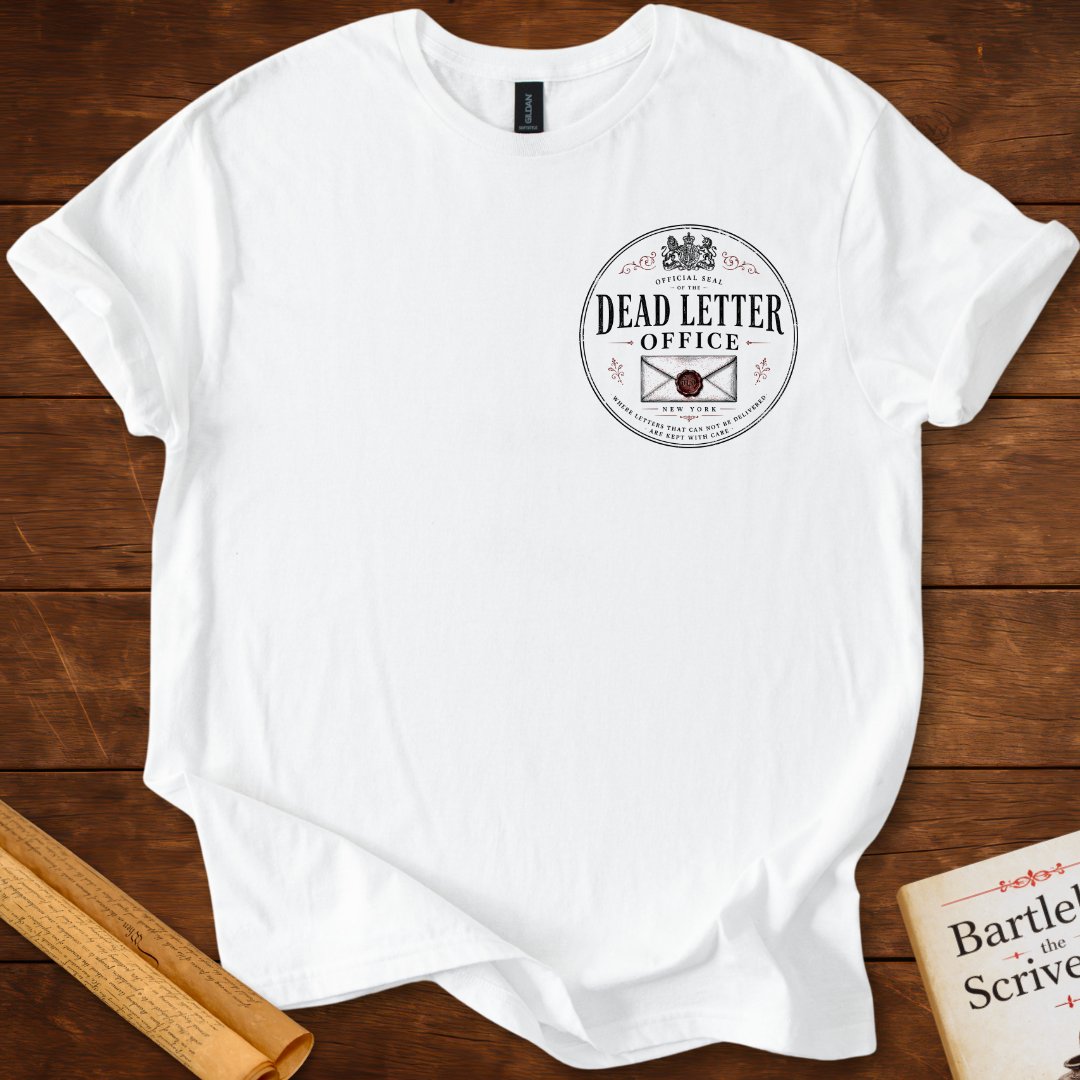 Dead Letter Office Official Seal Insignia Bartleby T-Shirt White