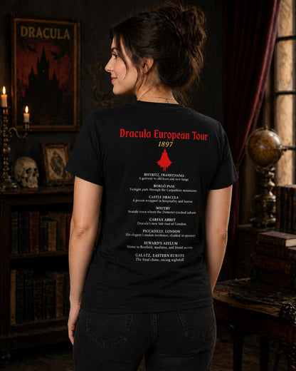 Dracula European Tour Special Edition – Front & Back Print T-Shirt Black