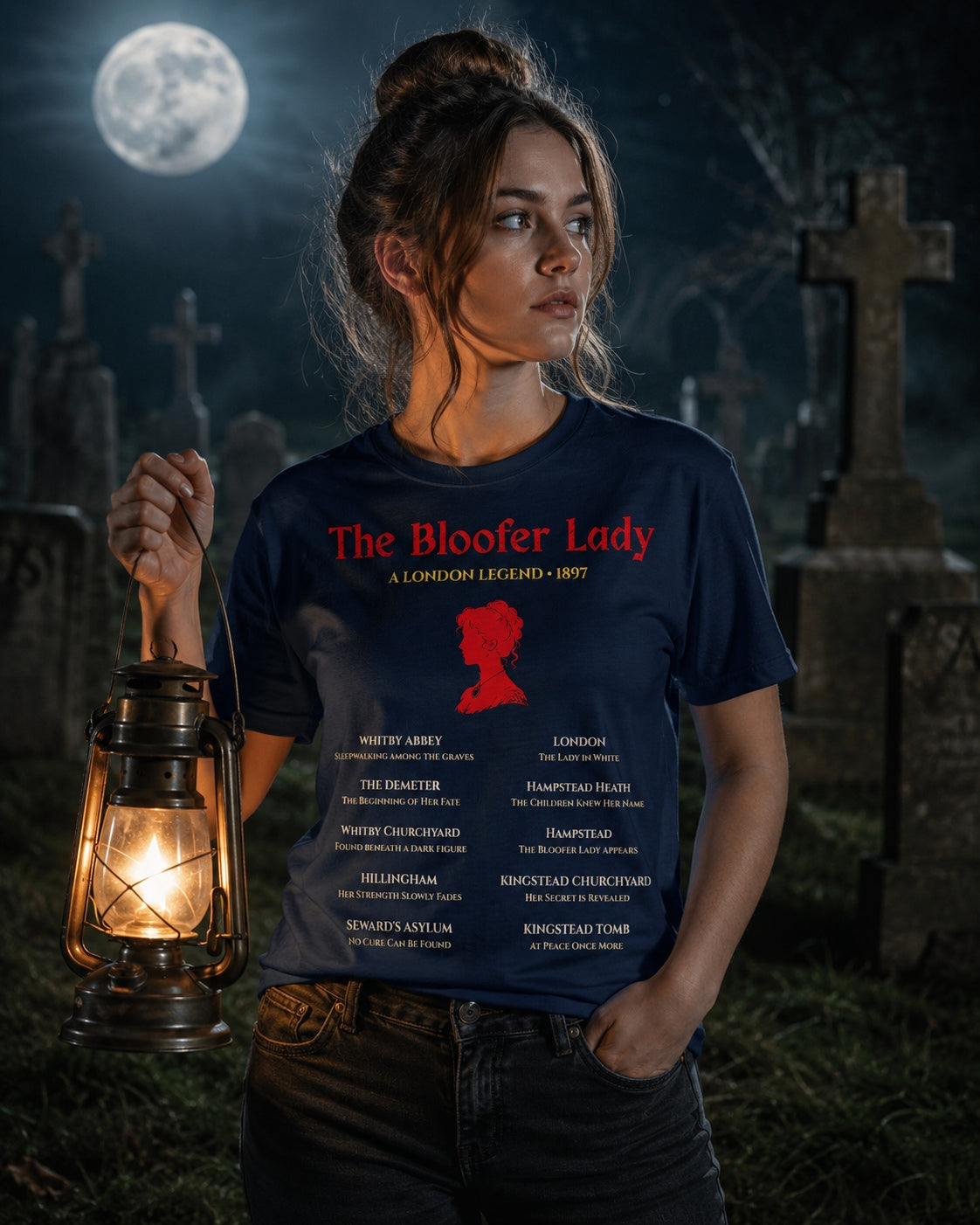 The Bloofer Lady – A London Legend 1897 Literary Gothic T-Shirt