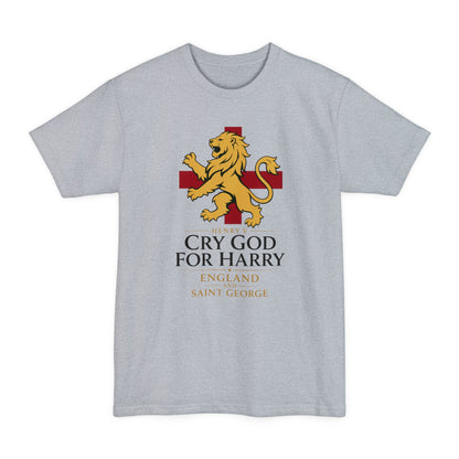 Cry God for Harry England Lion T-Shirt — Saint George Crest Tall Tee