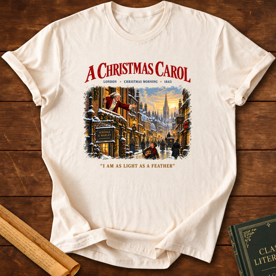 A Christmas Carol – Light as a Feather T-Shirt - Natural
