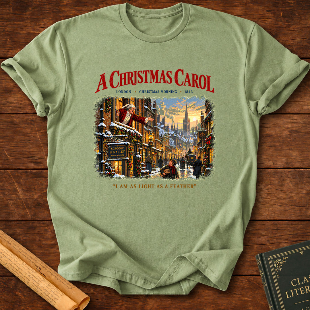 A Christmas Carol – Light as a Feather T-Shirt - Sage