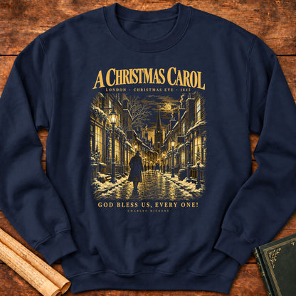 A Christmas Carol — London, Christmas Eve 1843 Sweatshirt - Navy