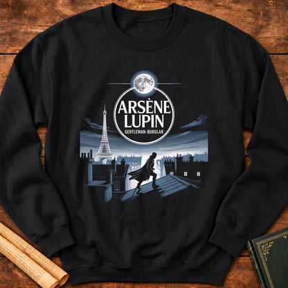 Arsène Lupin Gentleman Burglar Paris Sweatshirt - Black