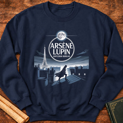 Arsène Lupin Gentleman Burglar Paris Sweatshirt - Navy