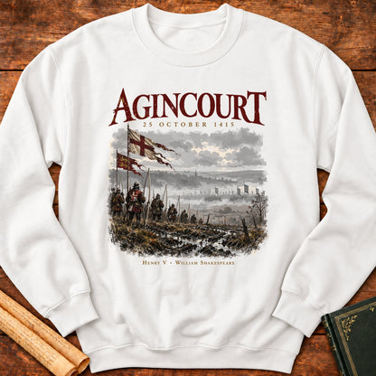 Battle of Agincourt 1415 – Henry V Medieval Archers Sweatshirt - White