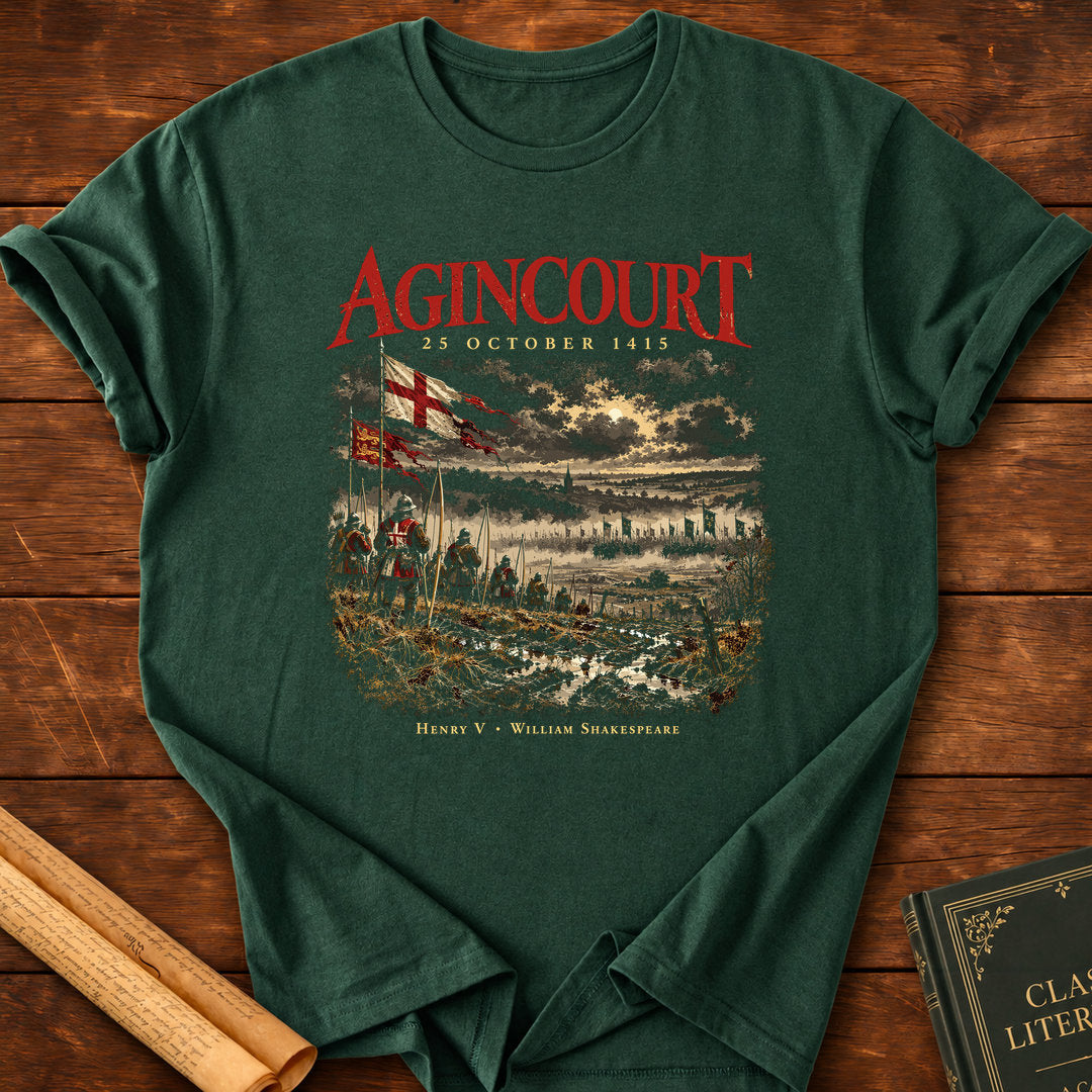 Battle of Agincourt 1415 – Henry V Medieval Archers T-Shirt - Forest Green