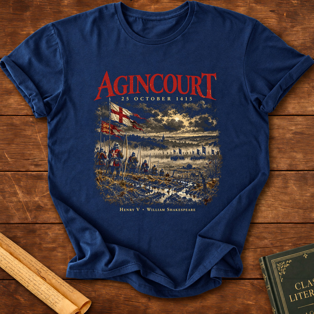 Battle of Agincourt 1415 – Henry V Medieval Archers T-Shirt - Navy
