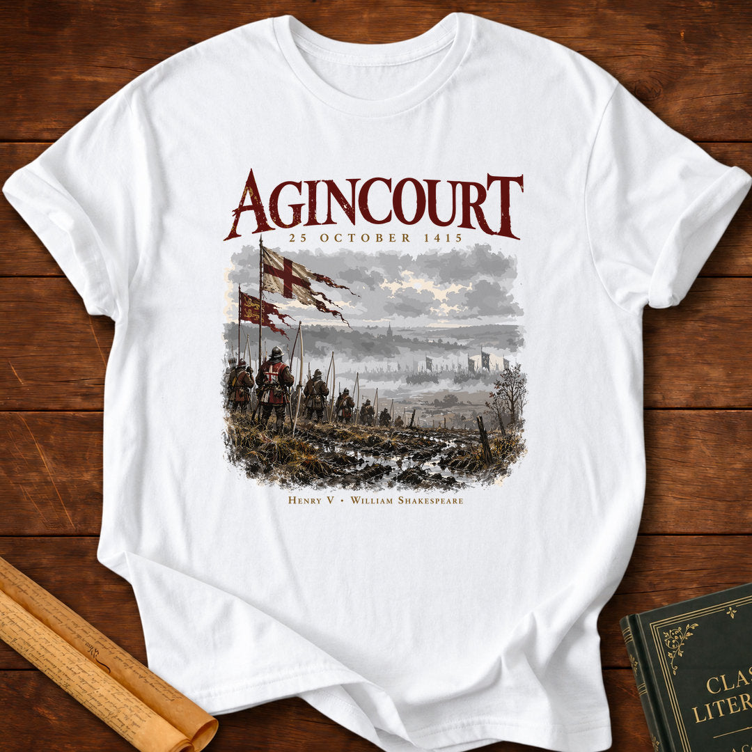 Battle of Agincourt 1415 – Henry V Medieval Archers T-Shirt - White