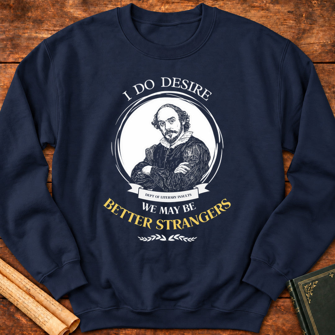 Better Strangers Shakespeare Sweatshirt - Navy