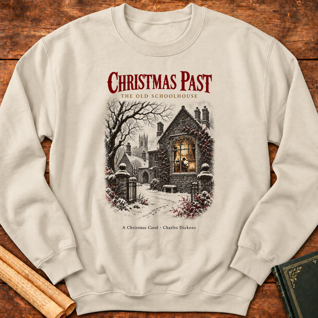 Christmas Past – The Old Schoolhouse Dickens Sweatshirt - Sand