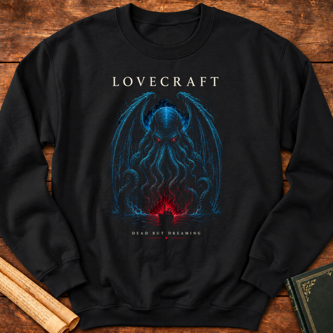 Dead But Dreaming | H. P. Lovecraft Sweatshirt - Black