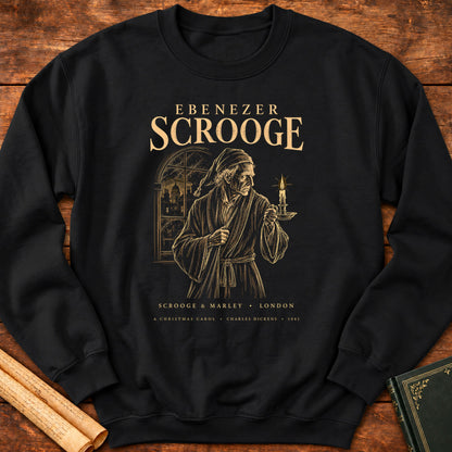 Ebenezer Scrooge — The Window Portrait Sweatshirt - Black
