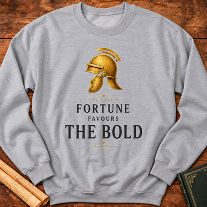 Fortune Favours the Bold – The Aeneid Premium Roman Literature Sweatshirt - Sport Grey