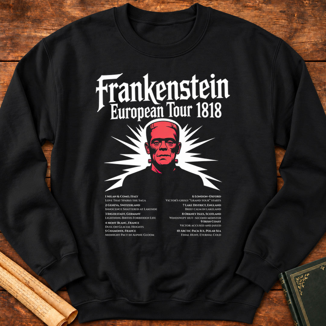 Frankenstein Silhouette European Tour Sweatshirt - Black