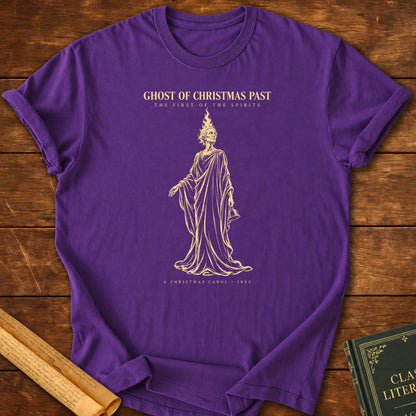 Ghost of Christmas Past – Charles Dickens Literary Christmas T-Shirt - Purple