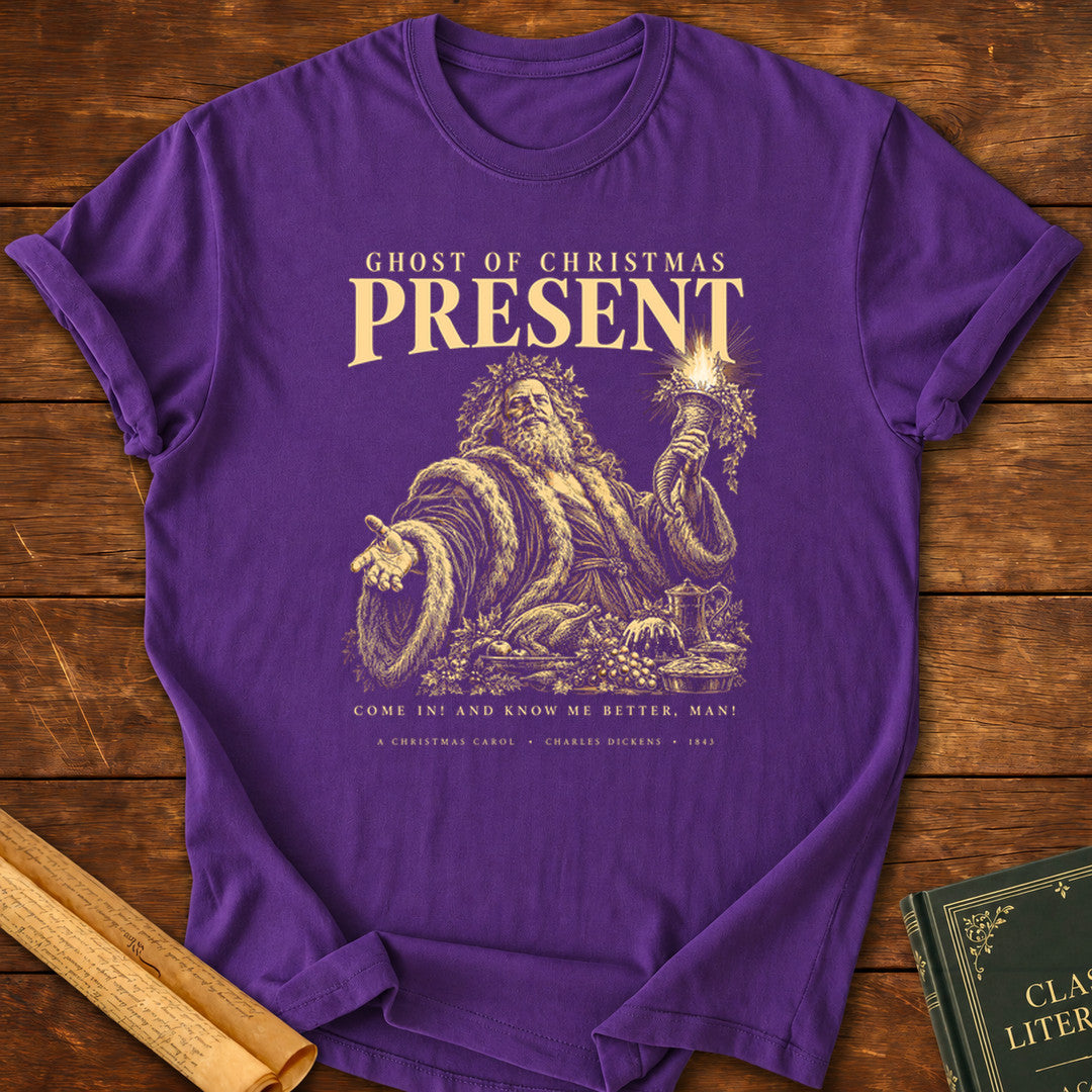 Ghost of Christmas Present — A Christmas Carol T-Shirt - Purple