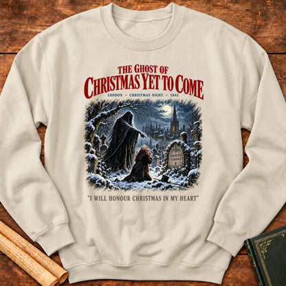 Ghost of Christmas Yet to Come – A Christmas Carol Sweatshirt - Sand
