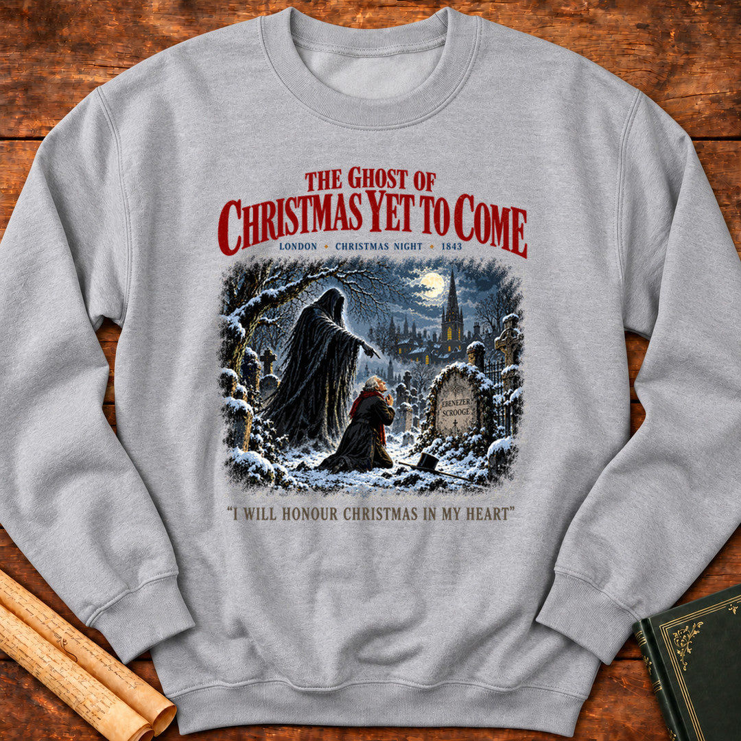 Ghost of Christmas Yet to Come – A Christmas Carol Sweatshirt - Sport Grey