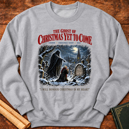 Ghost of Christmas Yet to Come – A Christmas Carol Sweatshirt - Sport Grey