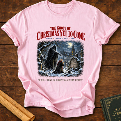 Ghost of Christmas Yet to Come – A Christmas Carol T-Shirt - Light Pink