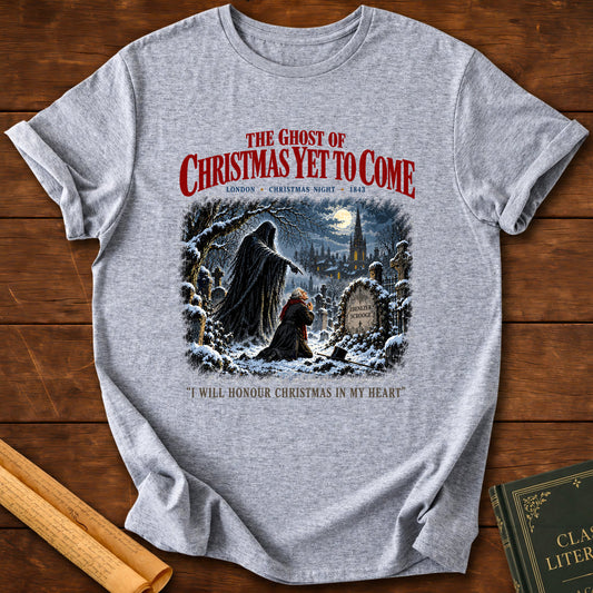 Ghost of Christmas Yet to Come – A Christmas Carol T-Shirt - Sport Grey