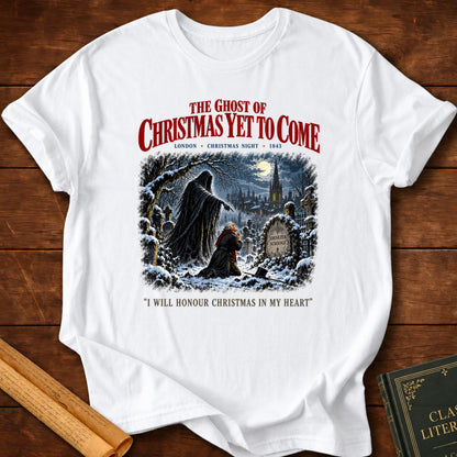 Ghost of Christmas Yet to Come – A Christmas Carol T-Shirt - White