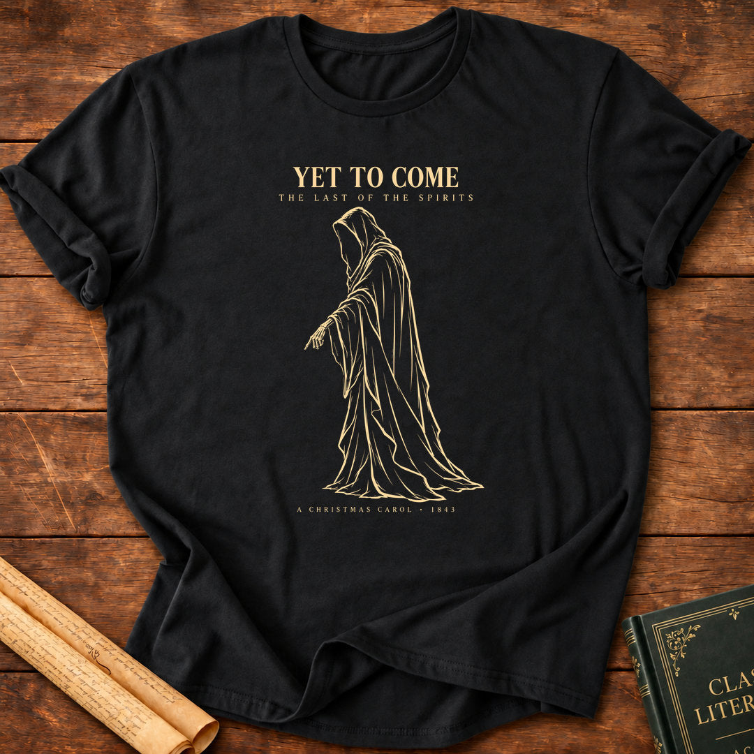 Ghost of Christmas Yet to Come – Charles Dickens Christmas Carol T-Shirt - Black