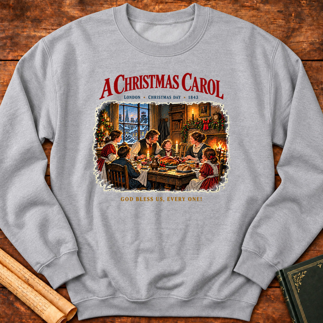 God Bless Us, Every One! – A Christmas Carol Sweatshirt - Sport Grey