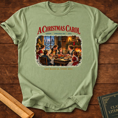 God Bless Us, Every One! – A Christmas Carol T-Shirt - Sage