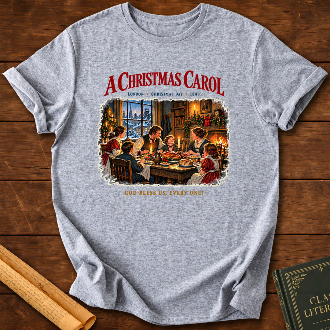 God Bless Us, Every One! – A Christmas Carol T-Shirt - Sport Grey