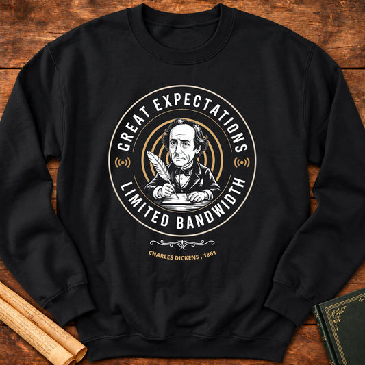 Great Expectations, Limited Wifi Sweatshirt - Black