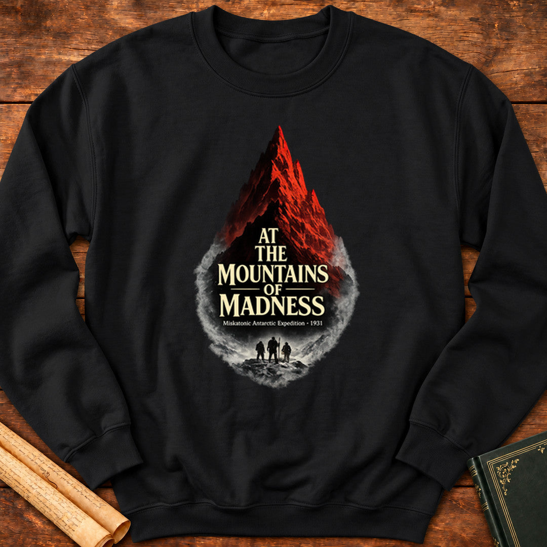 H. P. Lovecraft – At the Mountains of Madness Literary Horror Sweatshirt - Black