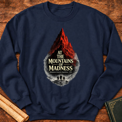 H. P. Lovecraft – At the Mountains of Madness Literary Horror Sweatshirt - Navy