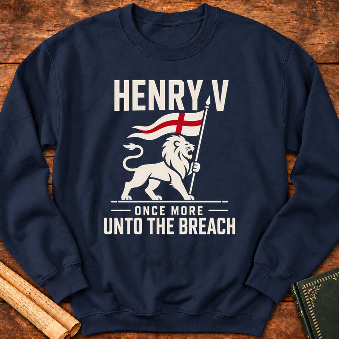 Henry V – Once More Unto The Breach Shakespeare Sweatshirt - Navy