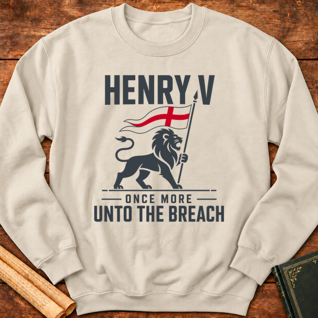 Henry V – Once More Unto The Breach Shakespeare Sweatshirt - Sand