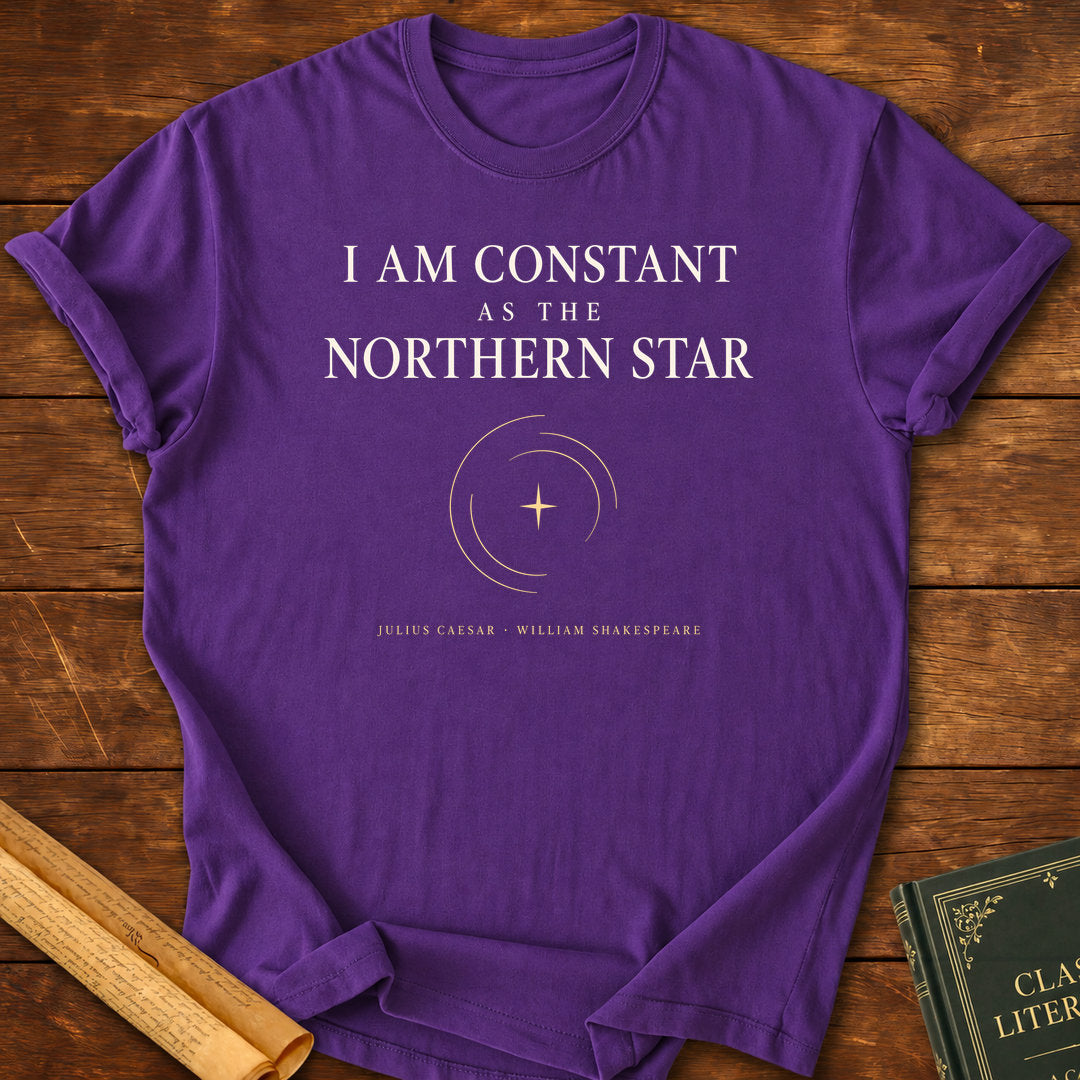 I Am Constant as the Northern Star – Julius Caesar Shakespeare T-Shirt - Purple